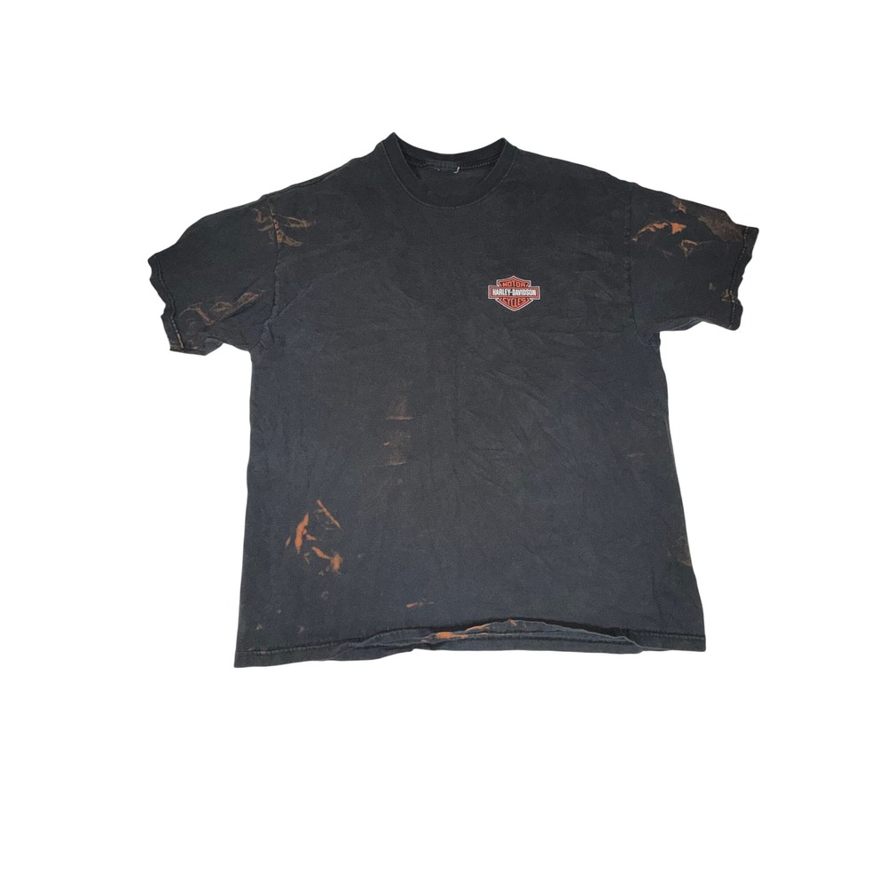 Harley-Davidson Detroit T-Shirt Estimated Mens XL Black Orange Graphic
